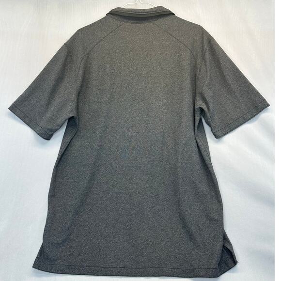 Nike Dri-FIT Atlanta Falcons Throwback Logo Polo Shirt Heather Gray Size Medium - Picture 5 of 7